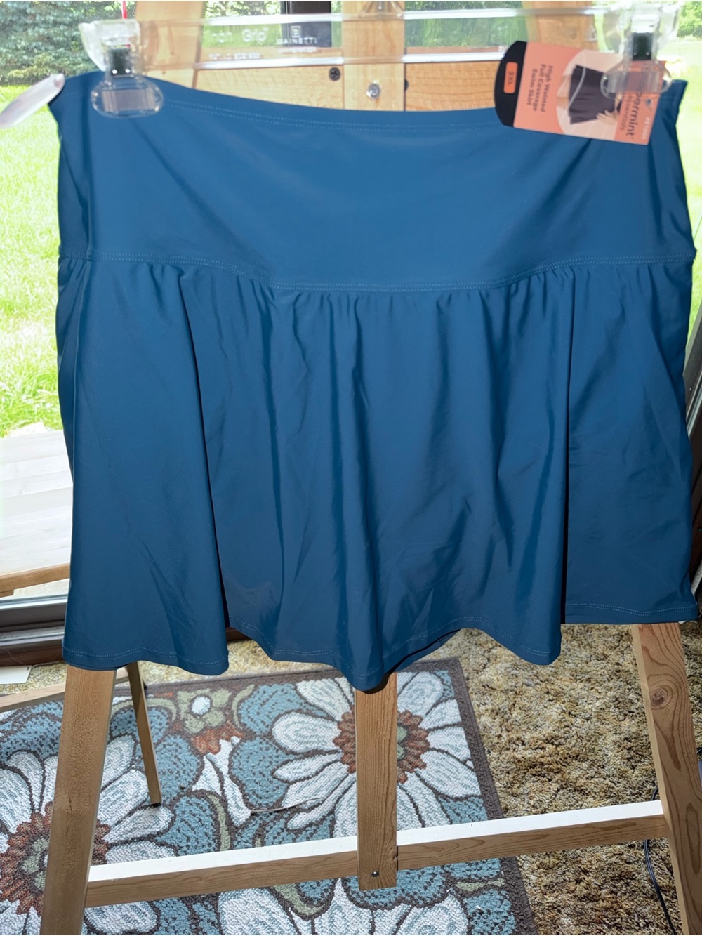 Women's Athletic Skater Skirt in Teal Blue